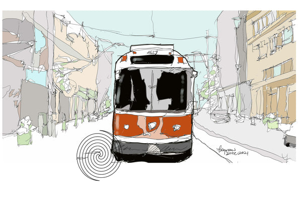 TTC Street Car in the Snow