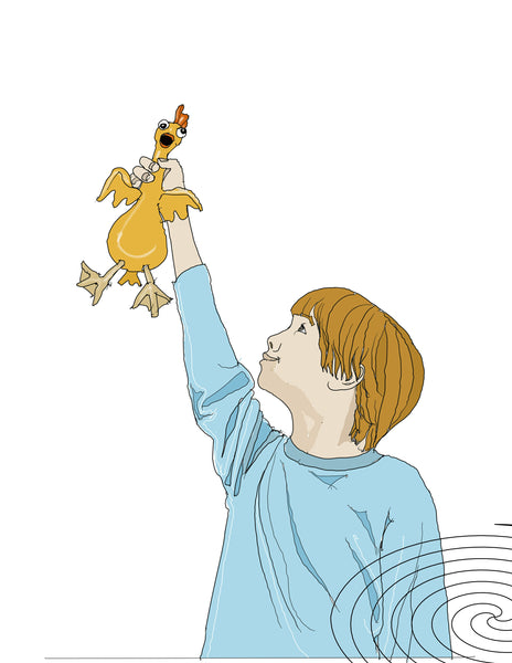 Choken the rubber chicken